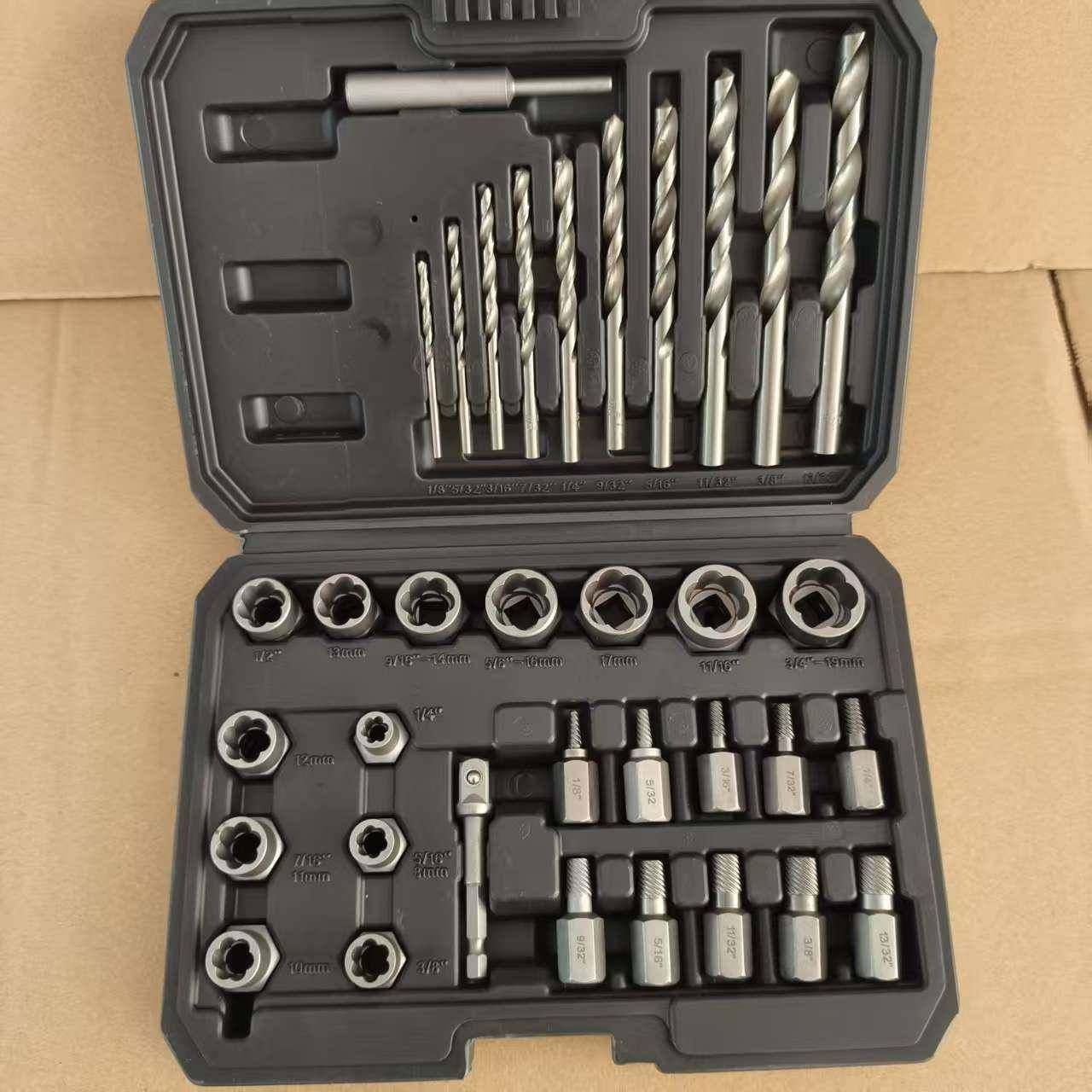 35PC取出器套装断丝汽螺母筒取出器多功螺能母拆886卸反牙套修工