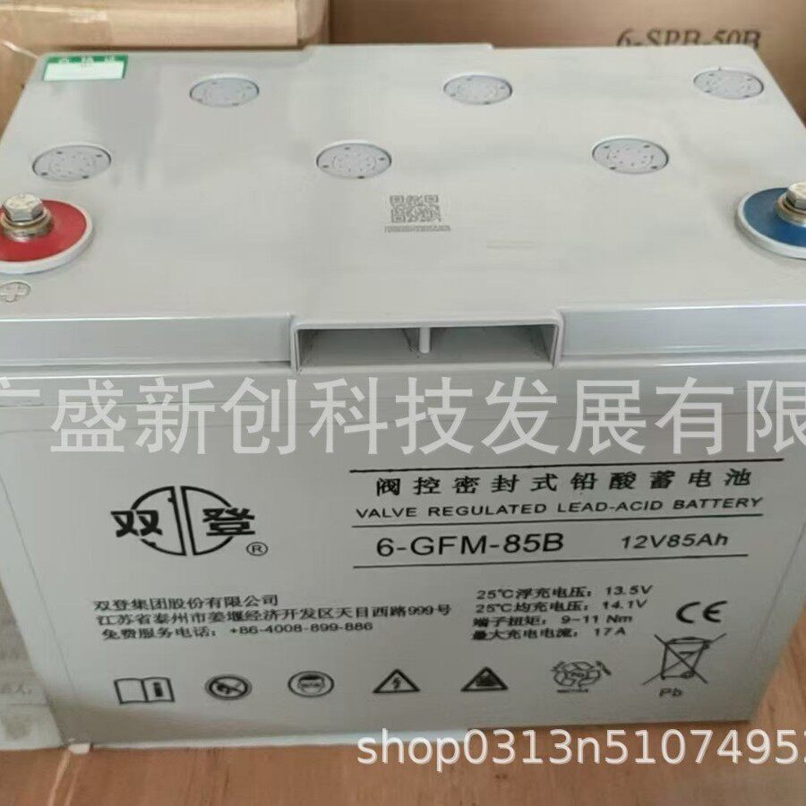 双登蓄电池6-GFM-85B12V85Ah通信基站电力系统太阳能储能备用电源