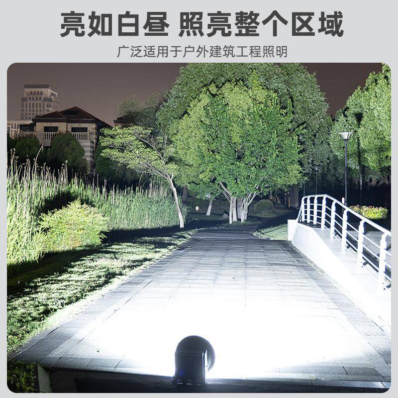 亚明塔吊灯亚明黑色W大功率建筑之光星工地照外明超亮户灯探照投