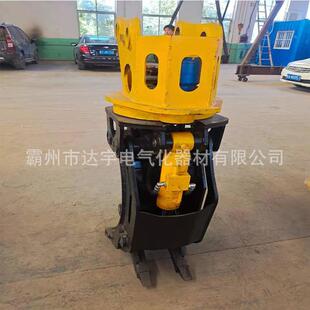 钩挖掘机抓取器属具旋式抓挖机坚固手11035转0抓钢双缸机夹子