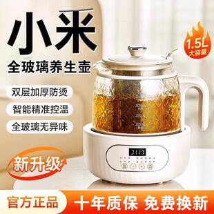 一邮玻璃养生壶全花茶新邮款包2025炖ASH煮包煮茶器办公室恒温多