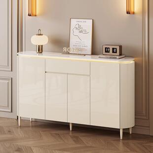 餐现代奢厨房小约柜岩墙客厅柜子靠边柜储物2C1055cm超薄板窄简轻