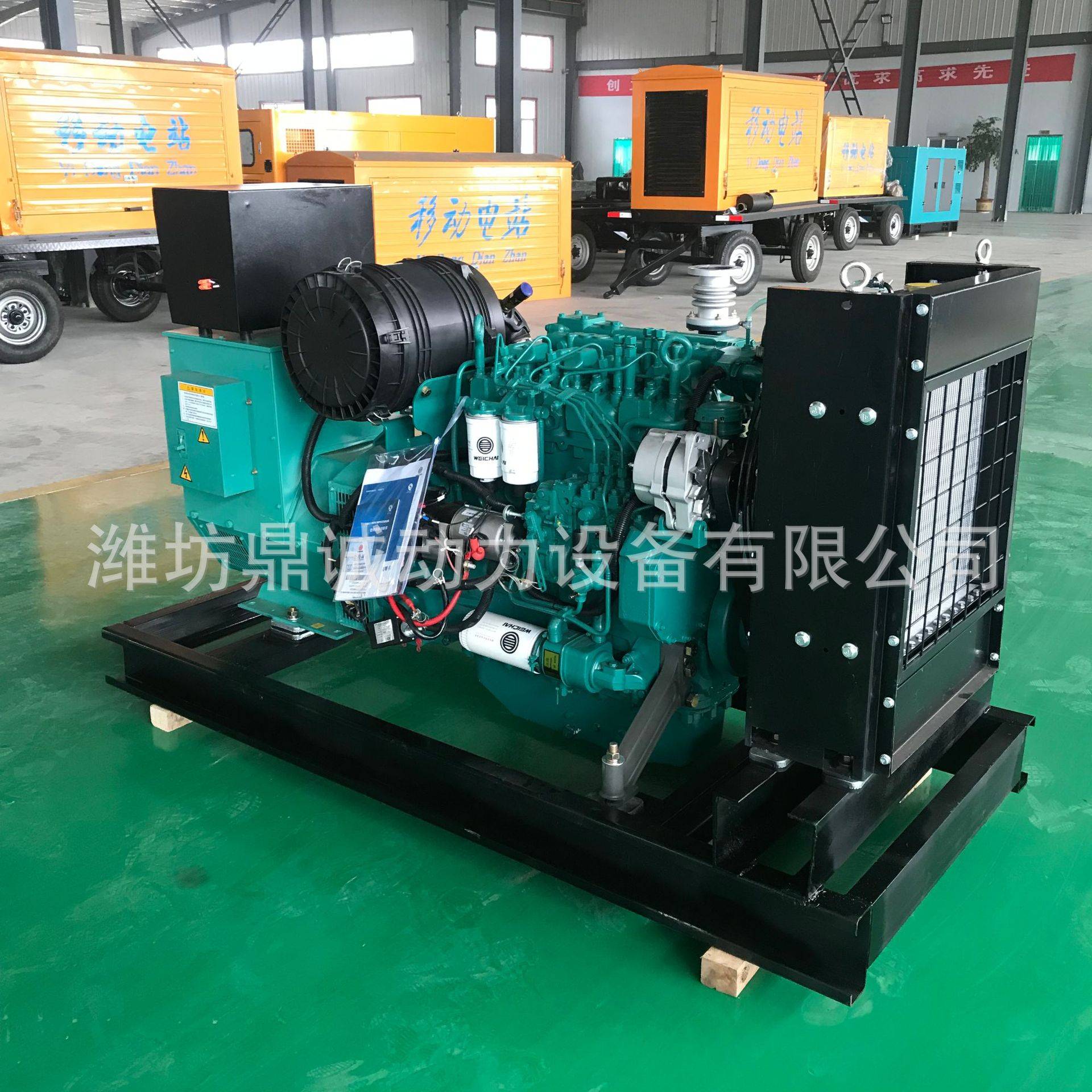 50kw发电机组 工地工程备用50千瓦柴油发电机组 50KW潍柴发电机组