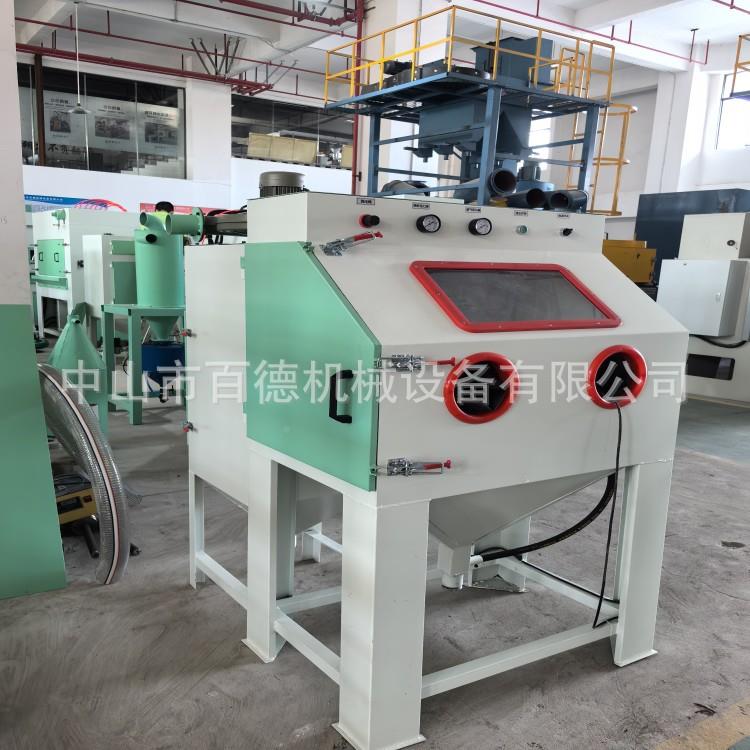 小型式不干锈钢ZIH家高压手动翻喷砂机五金模具除锈新抛光用厂设