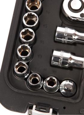 钢盾(SHEF件FELD)S010024棘轮扳手套326I筒2412.mm5系列公制组套