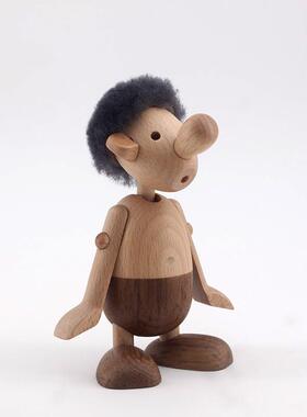 深圳小商品艺VYS工品实木小矮人丹麦装风玩人家居饰木偶人小摆偶