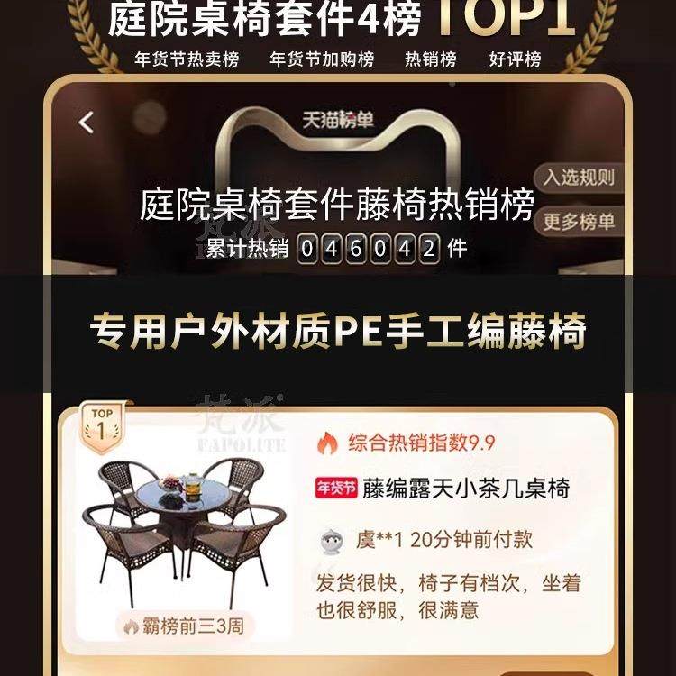 户外阳台桌椅椅室外庭院编藤休腾GGO靠藤背椅子花园露天闲家用小,电子元器件市场,其它元器件,淘宝优惠券,粉丝福利购,淘宝优惠卷