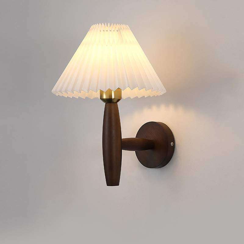 新中式LED百褶伞床头壁灯北欧简约书房卧室壁灯具酒店客房阳台灯,纺织面料/辅料/配套,纺织机械配件,淘宝优惠券,粉丝福利购,淘宝优惠卷