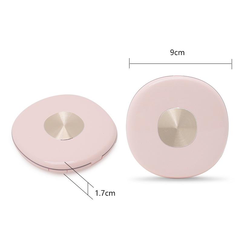 斐色耐LED化妆镜带灯随身小号镜子USB充电款可折叠发光镜子