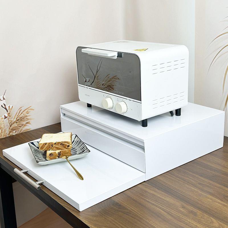 厨房抽拉式托盘微波炉置物架抽屉板台面烤箱支架伸缩推拉式备菜板