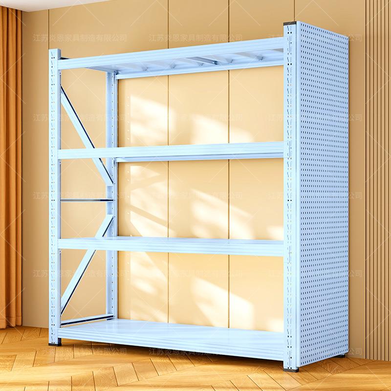 彩色家用货架置物架客厅阳台多层落地收纳架仓库超市物品存放架