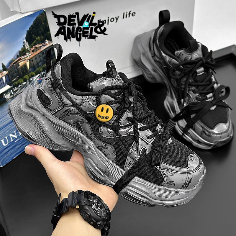 小恶魔与天使老爹鞋休闲男鞋子