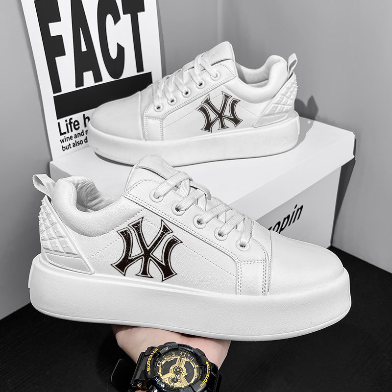 MY鞋子男百搭潮鞋潮牌高级感板鞋男款2025新款男士小白鞋厚底增高