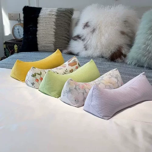 三角颈椎荞麦枕头护颈枕护颈椎助睡眠家用成人腰靠午睡枕头单人