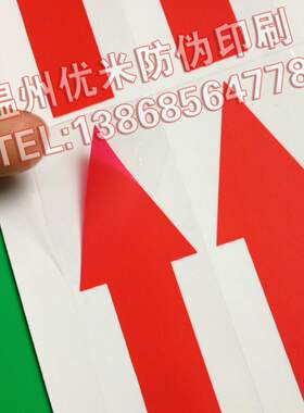 大号红色箭头指示透明标贴 绿色箭头标识贴 8x3CM（210个/30元）