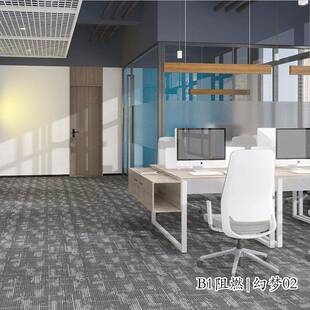 幻梦办公室B1阻燃丙纶地毯大面积全铺地垫卧室毛胚房水泥地直接铺