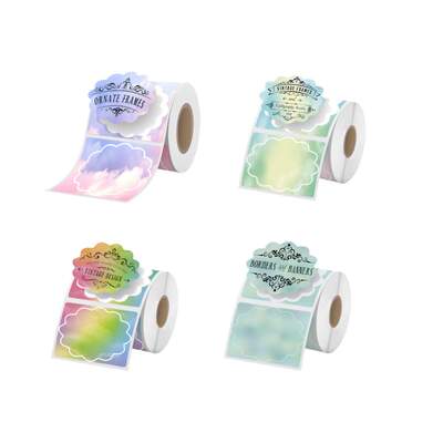 跨境热卖渐变色标签贴纸phomemo M110/102便携标签机热敏打印纸