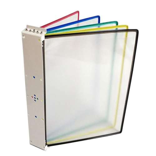 5页展示架壁挂式资料架 A4示文件夹文件架 A4 文件夹展示架 翻页