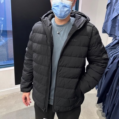 Calvin Klein 卡尔文·克莱 CK 男士加厚保暖连帽棉夹克外套上衣