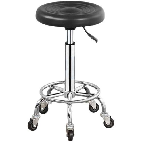 加高美容凳圆凳酒吧凳大r工凳升降旋转滑轮椅子发廊家用凳子电脑
