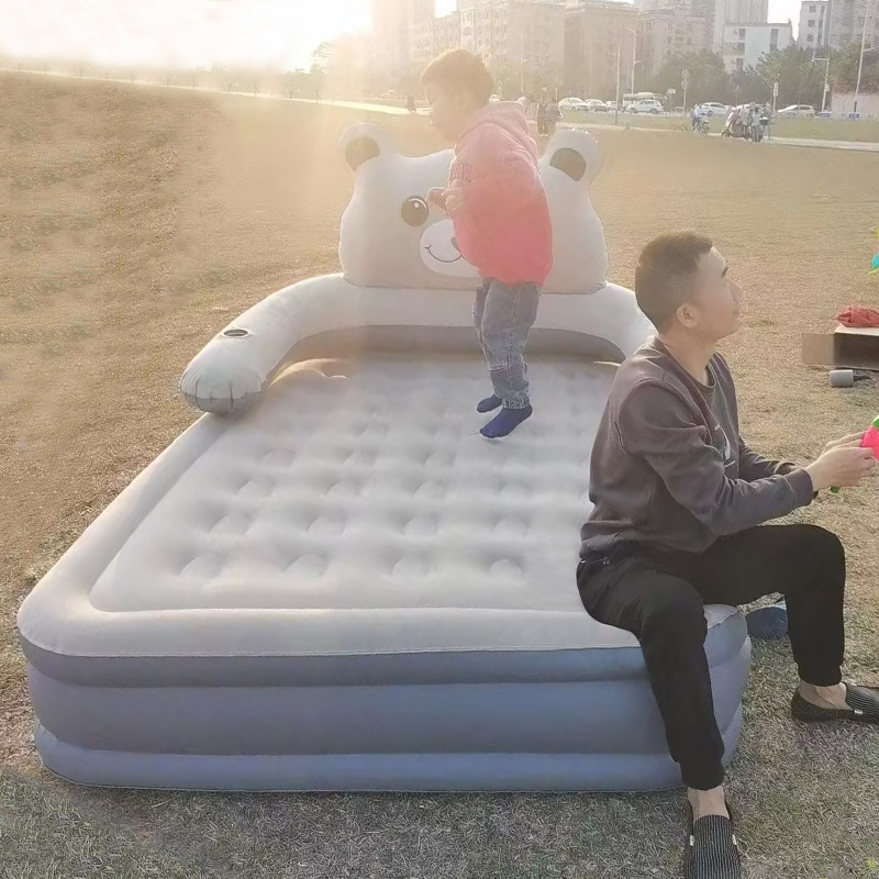 自动充气牀1.2米户外帐篷双人A加厚露营打地舖野营可携式家用气垫