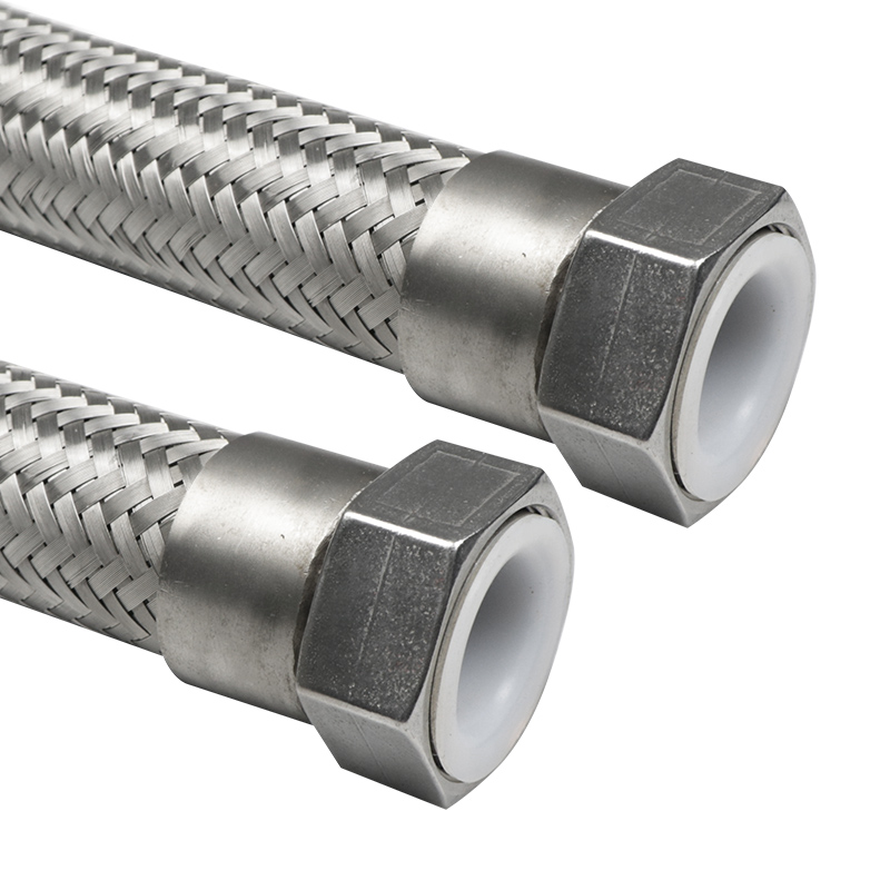 四氟波纹管 软管衬四氟接v头四氟网套金属衬锈钢衬四氟波纹管