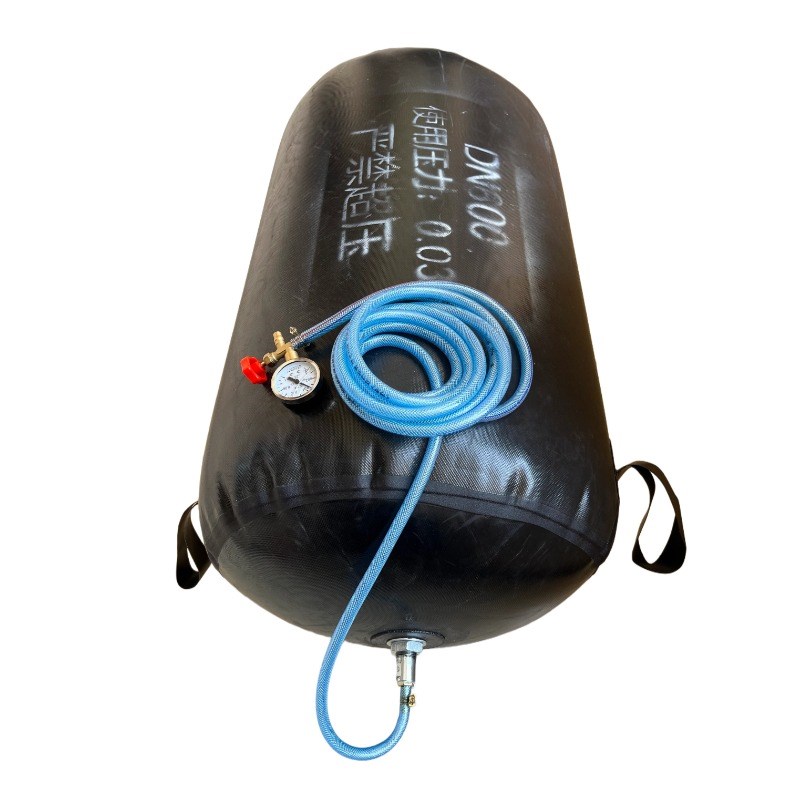 闭水试压气囊60k0污水管堵漏皮囊试水球胆市政排水管堵球胶囊止水