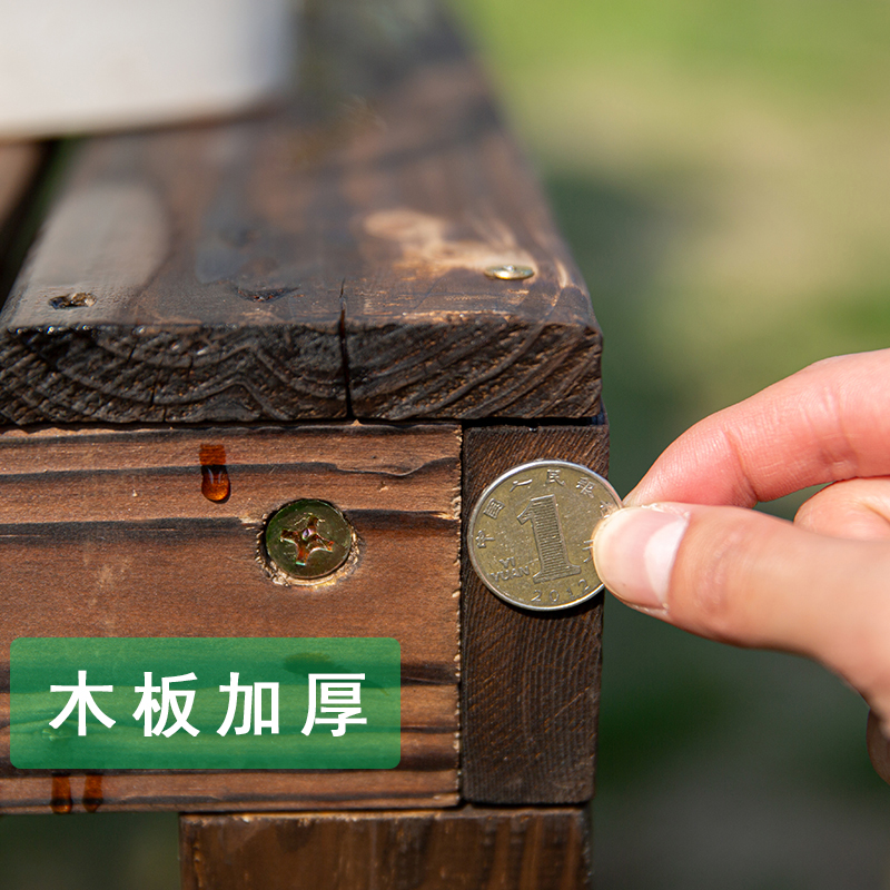 阶梯花架多层碳化防腐实木阳台z置物架花棚盆景架台阶花登多肉花