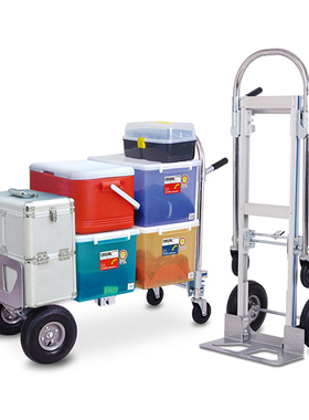 2021全铝老虎车载重王手推拉车C仓库物流搬远车折叠便携平板拖货