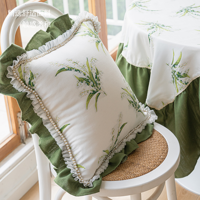 法式抱枕沙发客h厅美式靠枕靠背靠垫不含芯抱枕套床头ins欧式轻奢