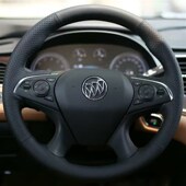 适用于别克新君越手缝真s皮方向盘套君越把套专车专用改装 专用把