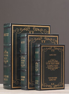 欧式复古仿真书假书n装饰书摆件书房道具书装饰品客厅创意摆设饰