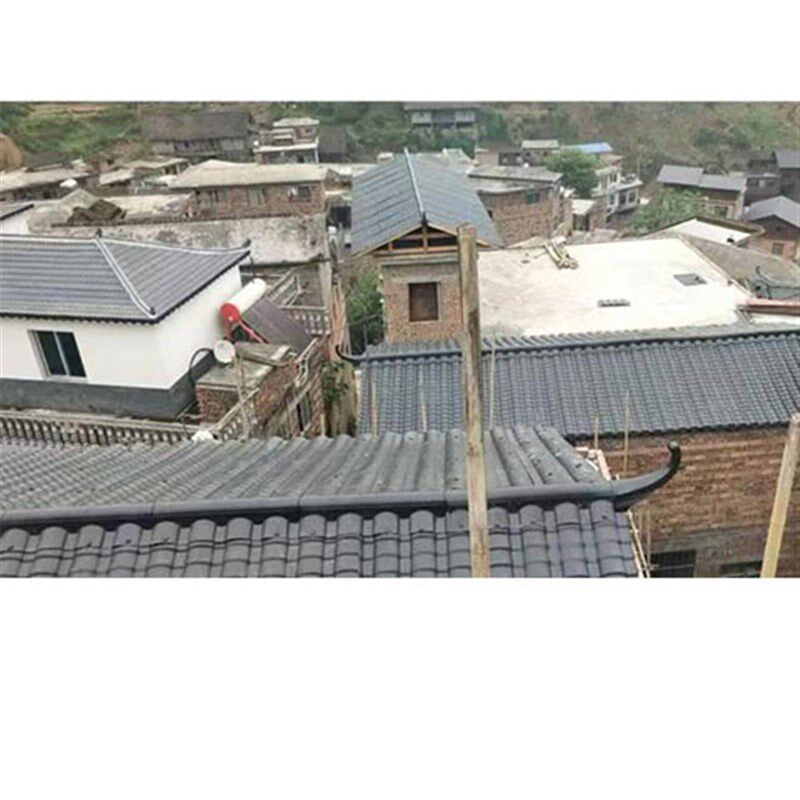 ASA大卷c尾翘脚 合成树脂瓦装饰配件仿古中式建筑飞檐屋檐凉亭配