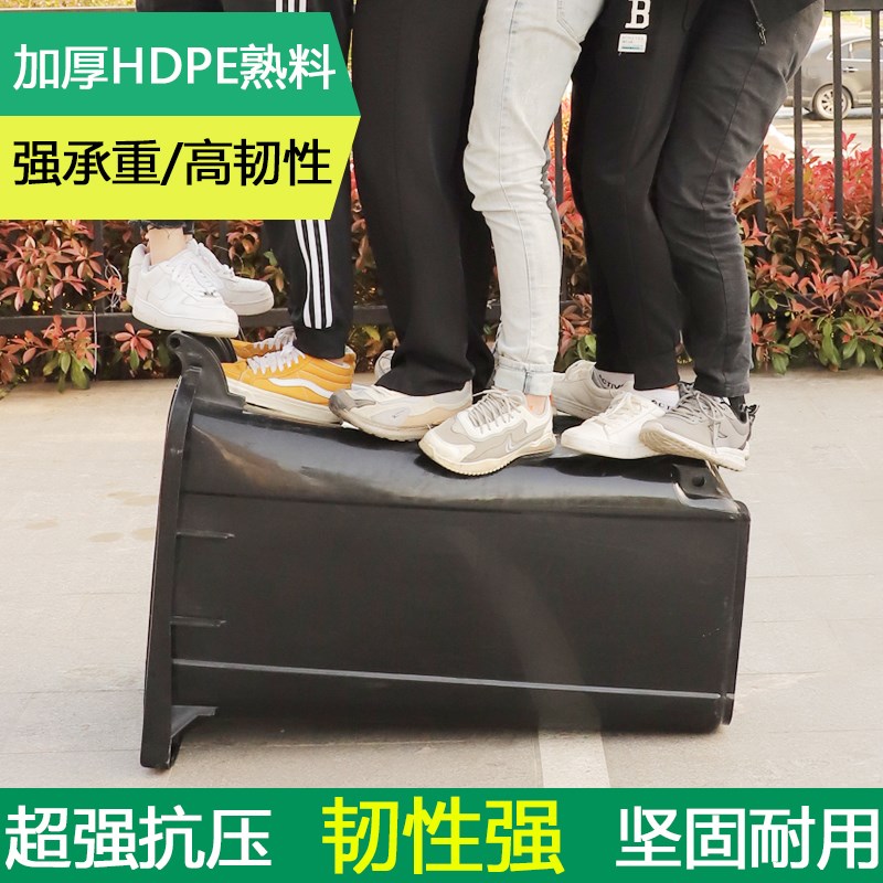 天枢户外分类垃圾桶商用大号容量特厚挂车带盖室外24X0升小区物业