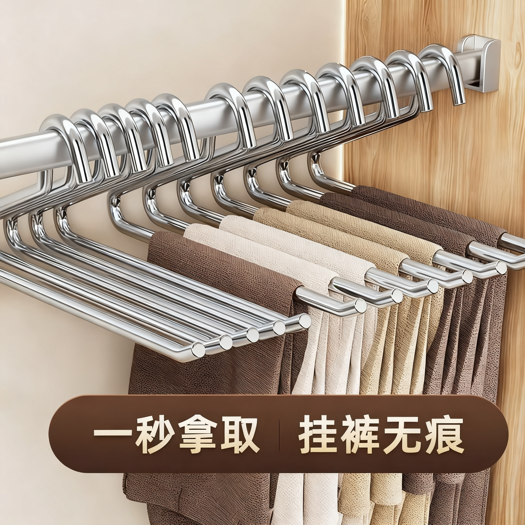 挂裤子专用衣架家用防滑无痕