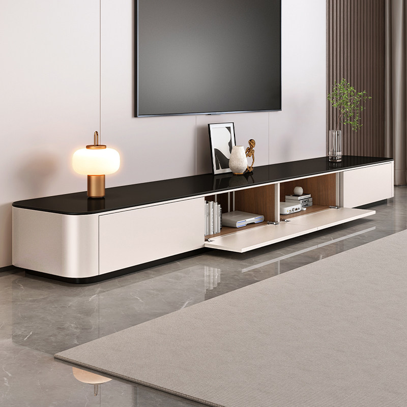 电视柜客厅家用2025新款小户型轻奢高级感实木储物茶几电视柜组合