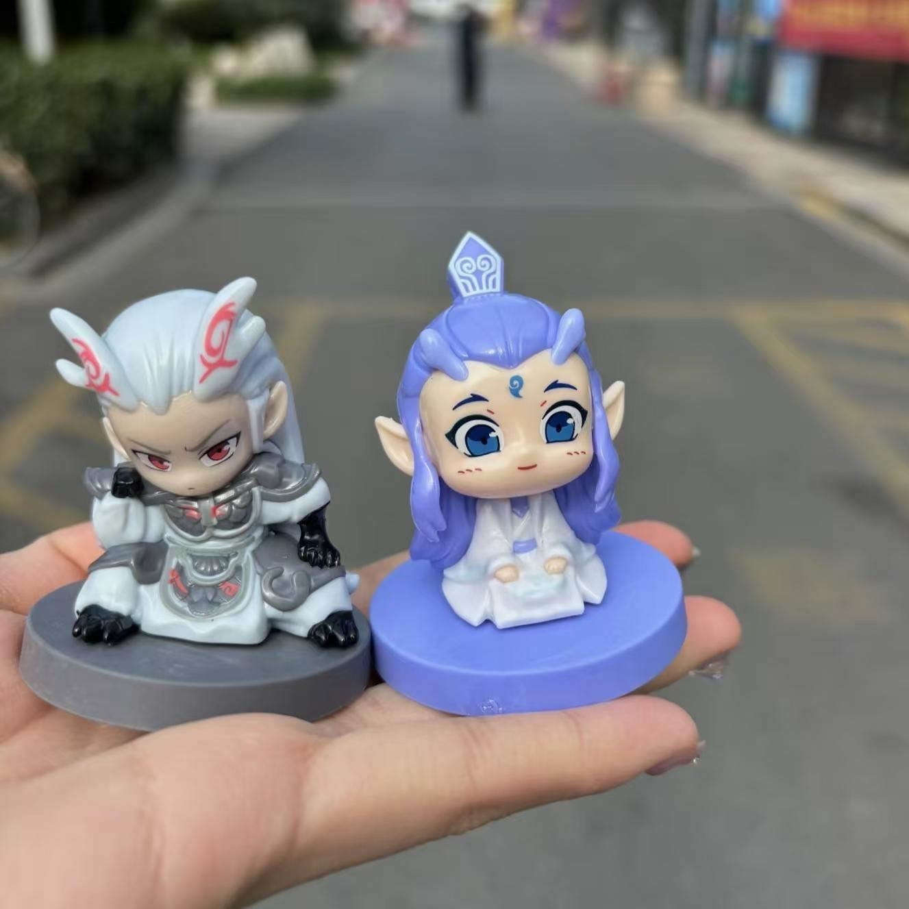哪吒盲盒敖丙手办哪吒2周边魔童闹海系列玩偶公仔桌面摆件礼物女