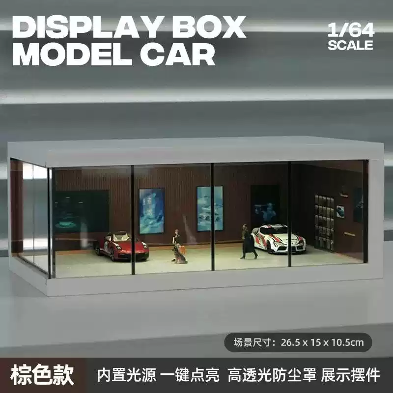 汽车展车库展示盒摆件桌面车模型