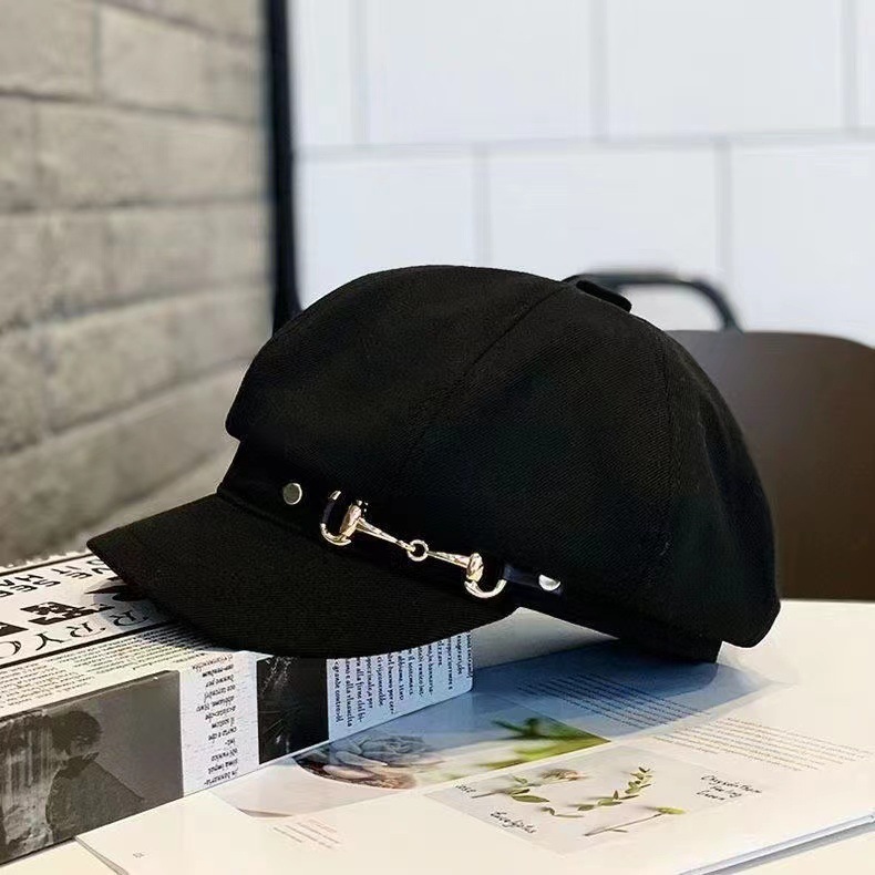 秋冬季网红八角帽女新款时尚百搭