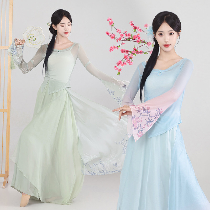 舞蹈服身韵飘逸物美价廉弹力水纱