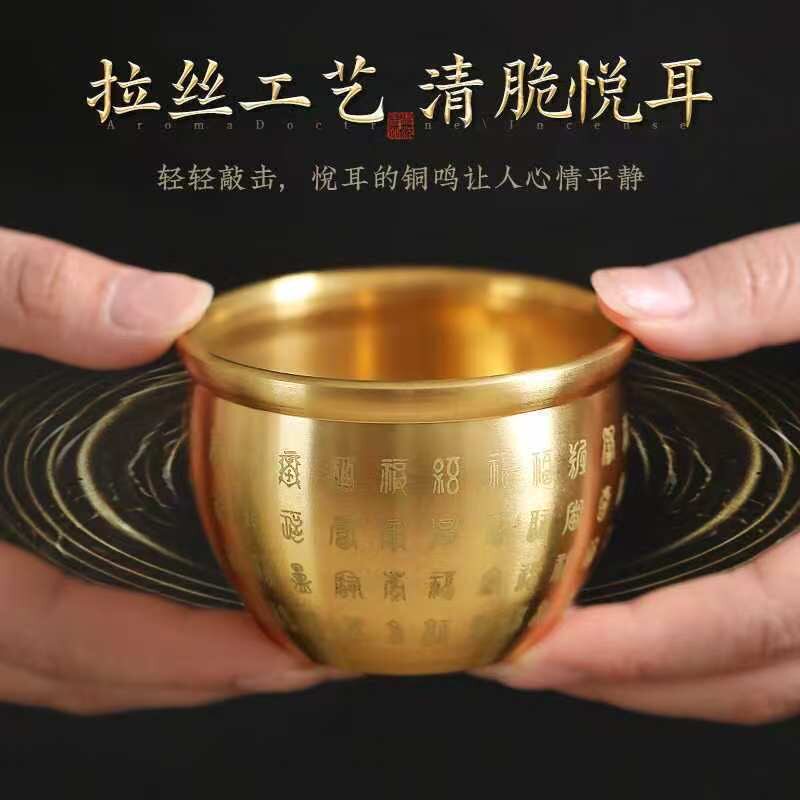 纯黄铜百福缸招财米缸聚财摆件冰装饰摆件