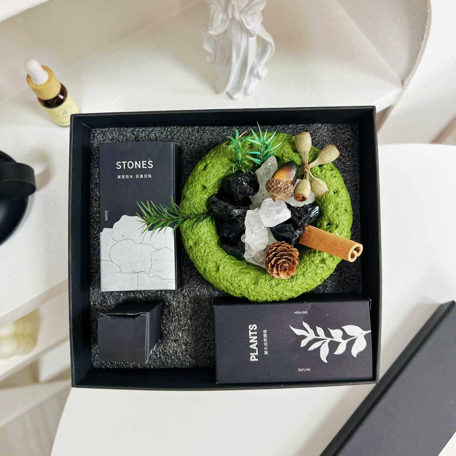 旷野之境晶石香薰礼盒扩香石精油无火香薰摆件家用室内助眠三八节,家居饰品,香薰摆件,淘宝优惠券,粉丝福利购,淘宝优惠卷
