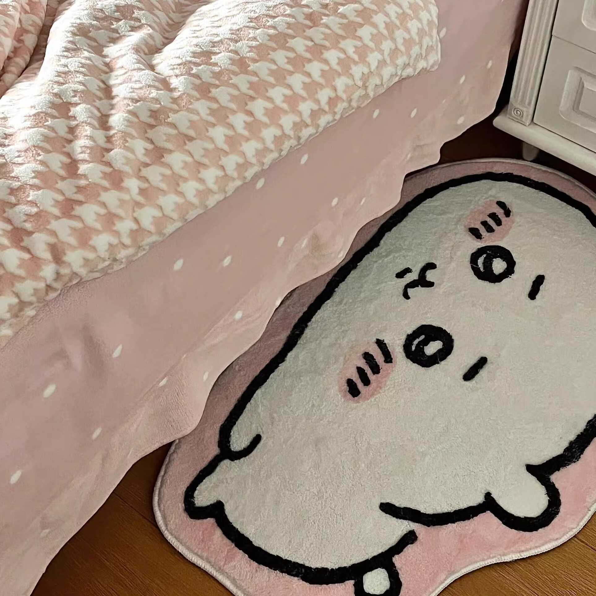 chiikawa吉伊地毯毛绒房间门垫