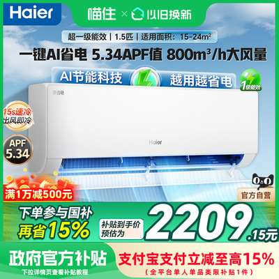 Haier/海尔1.5匹空调挂机