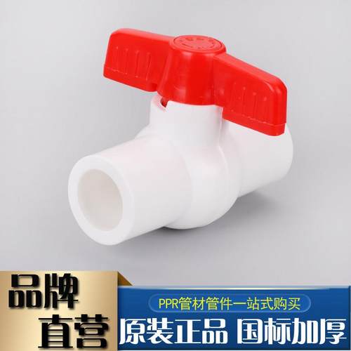 ppr全塑阀门20平口热熔球阀25 32 40 50 63水管配件自来水管开关