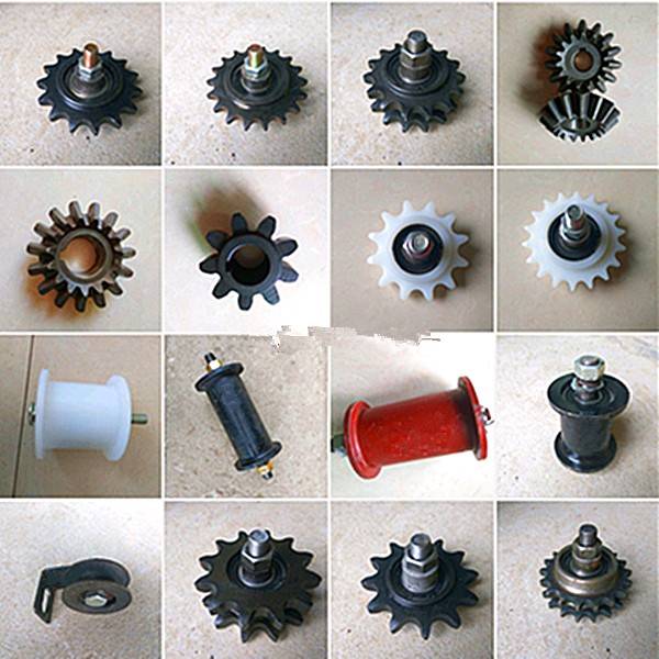 收割机撒肥机割草机压带轮铁质链条涨紧轮轴承滚轮收割机配件特价