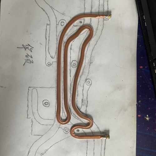 笔记本水冷改装DIY扁铜管紫铜管紫铜扁管 高校研发水冷管个性