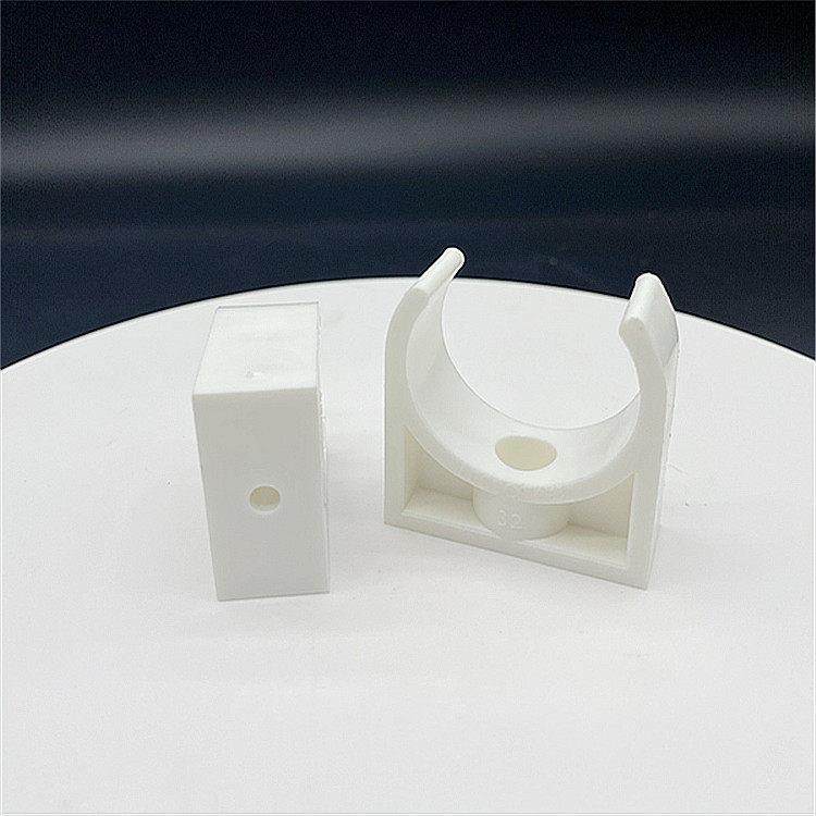 连素Ppr塑料码热熔管卡码202532白色加厚码座码管卡码鞍管卡