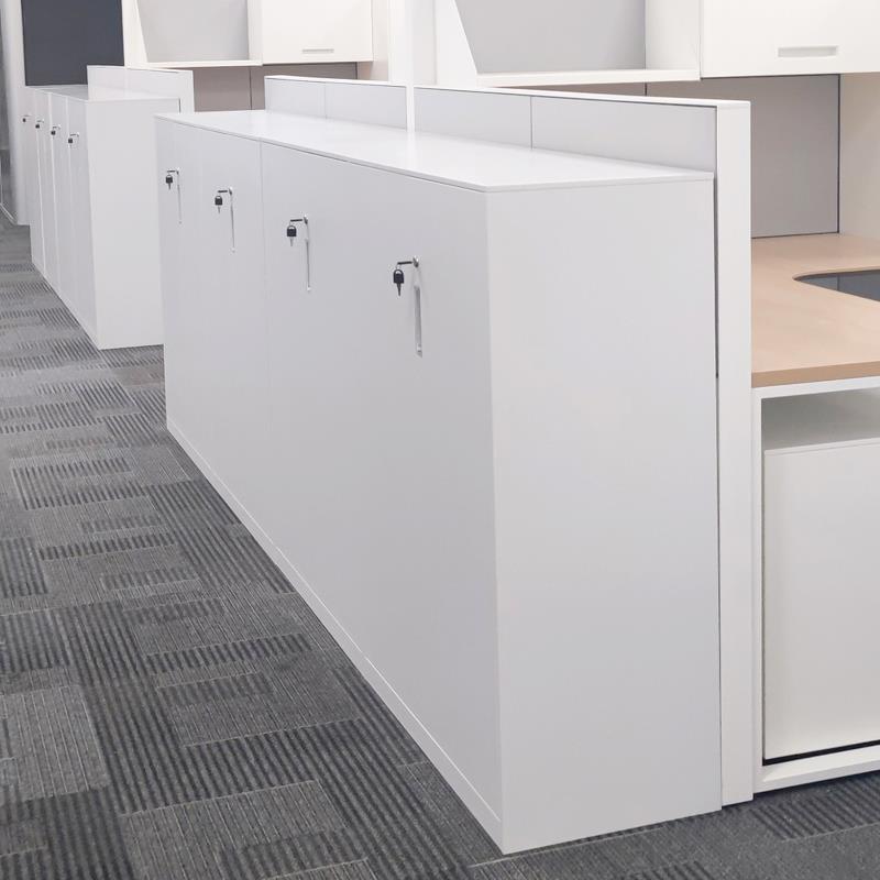 需定制铁皮文件柜宽80高109深40办公室隔断置物落地收纳矮柜家用