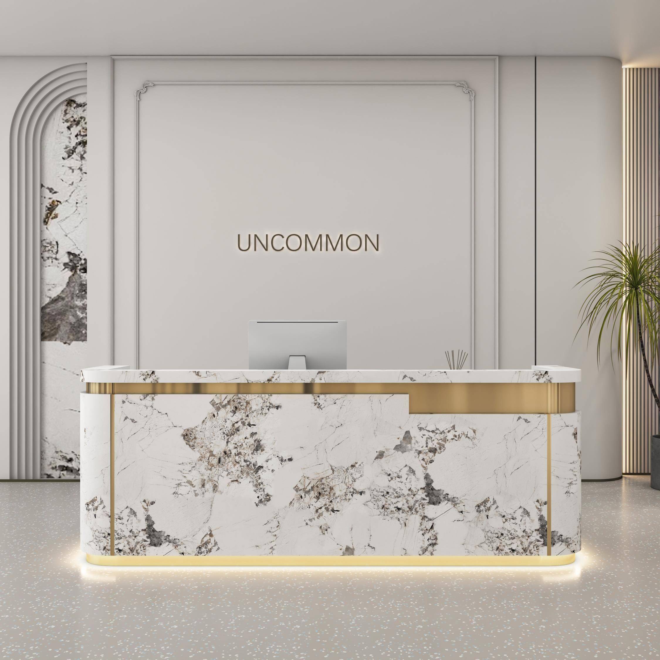 需定制公司酒店前台接待台售楼部大厅服务台养生馆美容院吧台收银